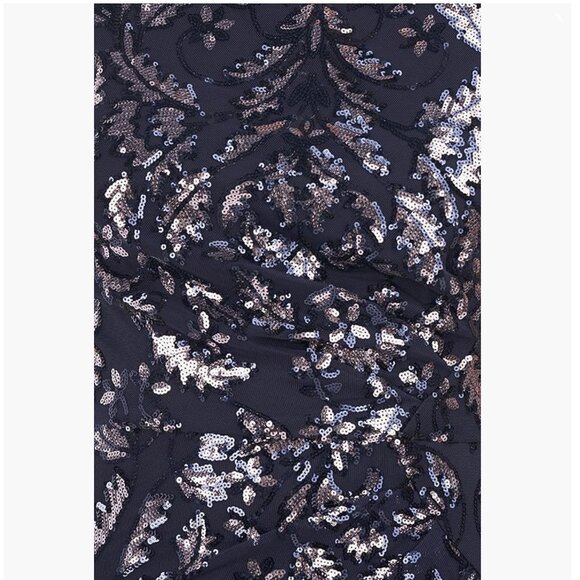 JS Collections Annie Draped Tea Length Dress NWT - Picture 3 of 14